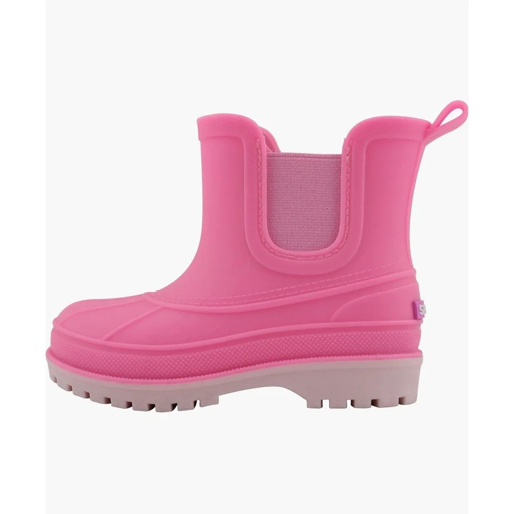 Sperry Kids Pink Waterproof Rubber‎ Rain Boots Toddler Size 7 B46